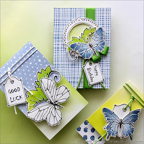 SP0643 Set for making 5 different Butterfly Cards