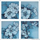 SP0450 Set for Canvas: Delft Blue Blossoms